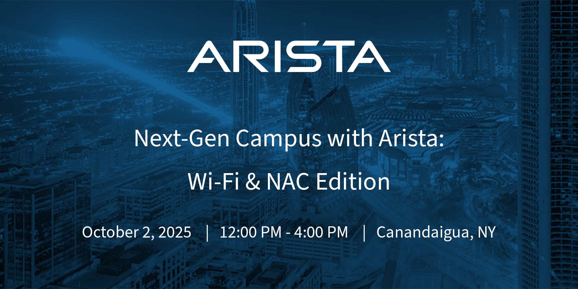 next-gen campus with arista wifi nac edition - canandaigua, ny 2